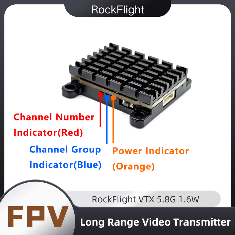 RockFlight TX663 VTX 5.8G 48CH - Drone Frame recension och pris